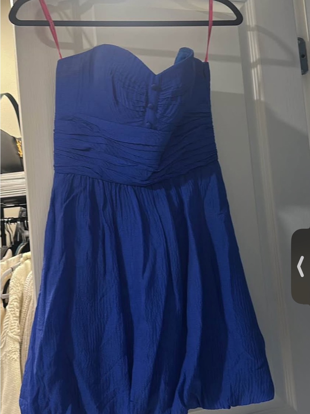 Betsey Johnson Royal Blue Strapless Mini Dress